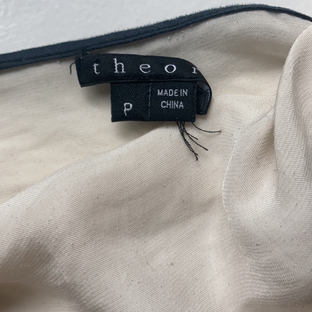 Theory Silk Pajama Style Blouse - Picture 5 of 5